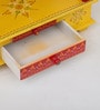 Multicolor Sheesham Wood & MDF Floor Rested Mandir Without Door