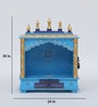 Multicolor Sheesham Wood & MDF Floor Rested Mandir Without Door