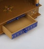 Multicolor Sheesham Wood & MDF Floor Rested Mandir Without Door