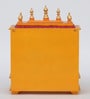 Multicolor Sheesham Wood & MDF Floor Rested Mandir Without Door