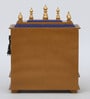 Multicolor Sheesham Wood & MDF Floor Rested Mandir Without Door