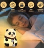 Multicolor Silicone USB Rechargeable Cute Panda Night Light Lamp (13.6 cm)
