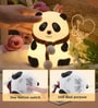 Multicolor Silicone USB Rechargeable Cute Panda Night Light Lamp (13.6 cm)