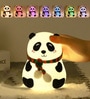 Multicolor Silicone USB Rechargeable Cute Panda Night Light Lamp (13.6 cm)