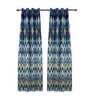 Multicolor Silk Solid 7 Ft Blackout Eyelet 2 Curtain
