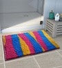 Multicolor Geometric Polyester 22x15 Inches AntiSkid 1 Door Mat
