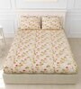 Multicolor Floral 150 TC Cotton Double Bedsheet With 2 Pillow Covers Collection