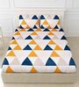 Multicolor Solid 150 TC Cotton Double Bedsheet With 2 Pillow Covers  Collection