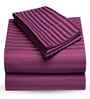 Wine Solid 180 TC Cotton King Sized Bedsheet with 2 Pillow Covers