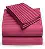 Dark Pink Solid 180 TC Cotton King Sized Bedsheet with 2 Pillow Covers