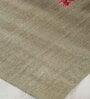 Multicolor Solid Polyester 3 ft x 5 ft Machine Made Carpet