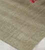 Multicolor Solid Polyester 5 ft x 7 ft Machine Made Carpet