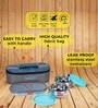 Multicolor Stainless Steel 3 Pc Container Lunch Box With Flat Bag