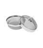 Grey Stainless Steel Serving Basket