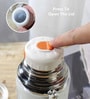 Multicolor Stainless Steel Vacuum Flask Bottle with Cup Lid (Assorted Color)