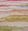 Multicolor Stripe Wool 9 X 12 ft Flat Weave Dhurrie