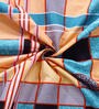 Multicolor Striped 300 TC Cotton Fitted Single Bedsheet with 1 Pillow Cover