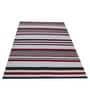 Multicolor Striped Wool 5 x 7 Feet Hand Woven Carpet