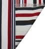 Multicolor Striped Wool 5 x 7 Feet Hand Woven Carpet