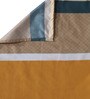 Multicolor Stripes 300 TC Cotton Blend Double King Sized Bedsheet With 2 Pillow Covers