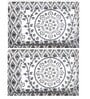 Grey Traditional 144 TC 100% Cotton King Size Bedsheet With 2 Pillow Covers