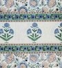 Green Traditional 180 TC 100% Cotton King Sized Bed Sheets with 2 Pillow Covers