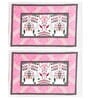 Pink Traditional 180 TC 100% Cotton King Size Bedsheet With 2 Pillow Covers