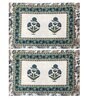 Green Traditional 180 TC 100% Cotton King Sized Bed Sheets with 2 Pillow Covers