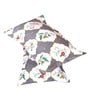 Grey Traditional 186 TC Glace Cotton King Sized Double Bedsheet with 2 Pillow Covers