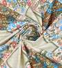 Green Geometric 240 TC Cotton King Sized Bed Sheets with 2 Pillow Covers