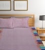 Multicolor Traditional 300 TC Cotton King Sized Bed Sheets with 2 Pillow Covers