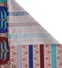Multicolor Traditional 300 TC Cotton King Sized Bed Sheets with 2 Pillow Covers