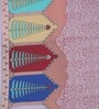 Multicolor Traditional 300 TC Cotton King Sized Bed Sheets with 2 Pillow Covers