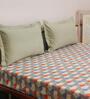Multicolor Traditional 800 GSM Cotton 3 Pieces Bedding Set