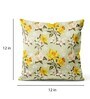 Yellow & Cream Floral Velvet 12 x 12 Inches Cushion Covers (Set of 5)