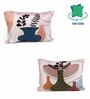 Multicolor Velvet Animal 18x12 inches Cushion Covers (Pack of 2)