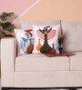 Multicolor Velvet Animal 24x24 inches Cushion Covers (Pack of 2)