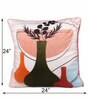 Multicolor Velvet Animal 24x24 inches Cushion Covers (Pack of 2)