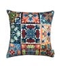 Multicolor Ziao Mix Velvet Blend Geometric 20x20 inches Cushion Covers 1 Pc