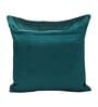 Blue Velvet Floral 16x16 inches Cushion Covers (Pack of 2)