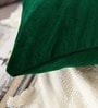 Green Velvet Solid 16x16 inches Cushion Covers (1Pc)