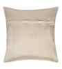 Cream Velvet Striped 12X12 Inches Cushion Covers (Pack of 5)
