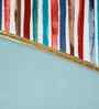 Multicolor Velvet Striped 16X16 Inches Cushion Covers (Pack of 5)