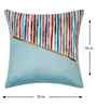 Multicolor Velvet Striped 16X16 Inches Cushion Covers (Pack of 5)