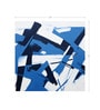 Navy Fragment Abstract Vinyl Abstract Self Adhesive Wallpaper (3 ft X 3 ft)