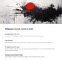 Eclipse Ink Abstract Vinyl Abstract Self Adhesive Wallpaper (3 ft X 3 ft)