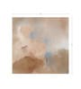 Peach Cloud Wash Vinyl Abstract Self Adhesive Wallpaper (3 ft X 3 ft)