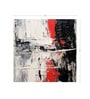 Crimson Fracture Abstract Vinyl Abstract Self Adhesive Wallpaper (3 ft X 3 ft)