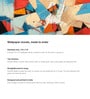 Torn Paper Collage Vinyl Abstract Self Adhesive Wallpaper (3 ft X 3 ft)