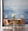 Turquoise Wave Abstract Vinyl Abstract Self Adhesive Wallpaper (3 ft X 3 ft)